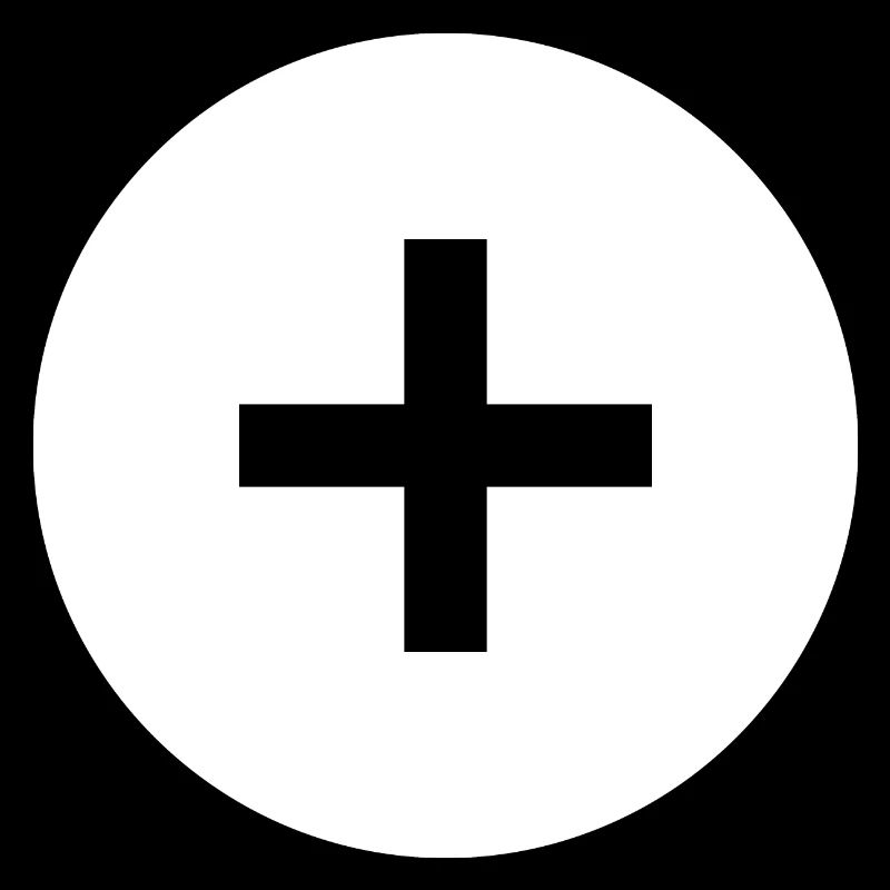 Plus | Symbol | White | gift idea