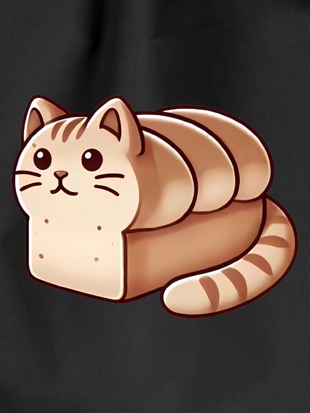 Cozy Cat Loaf Illustration