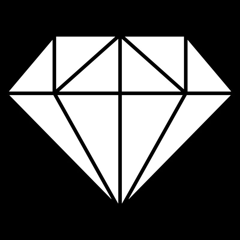 Diamond in white