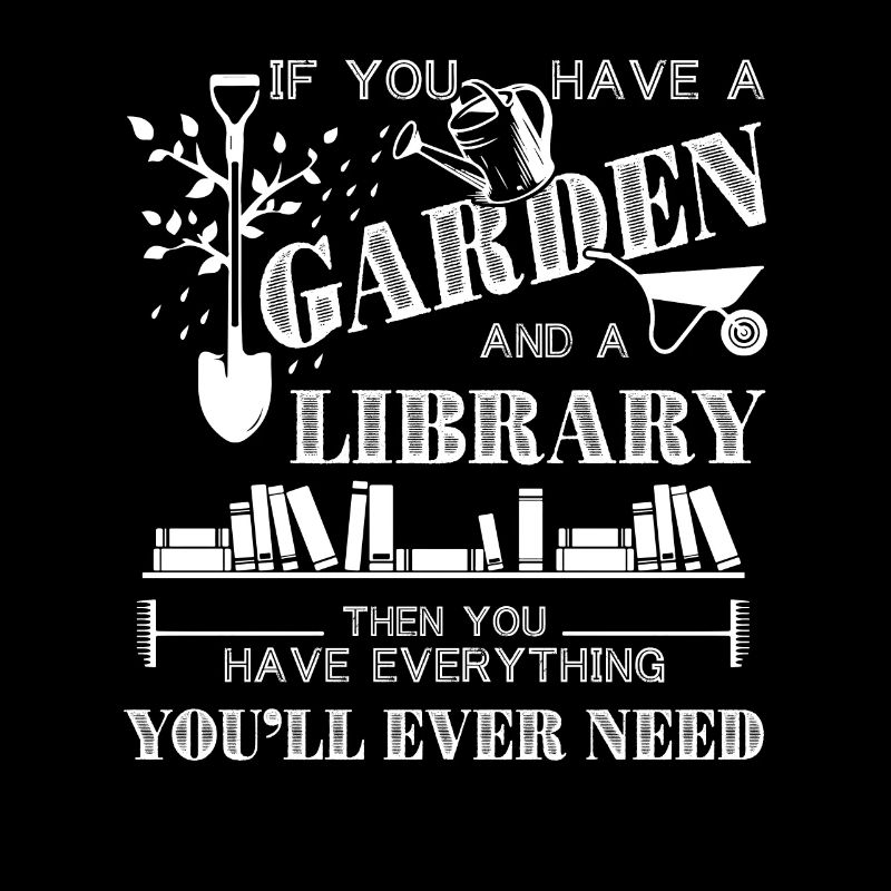 Ein Garten- und ein Bibliothekshemd