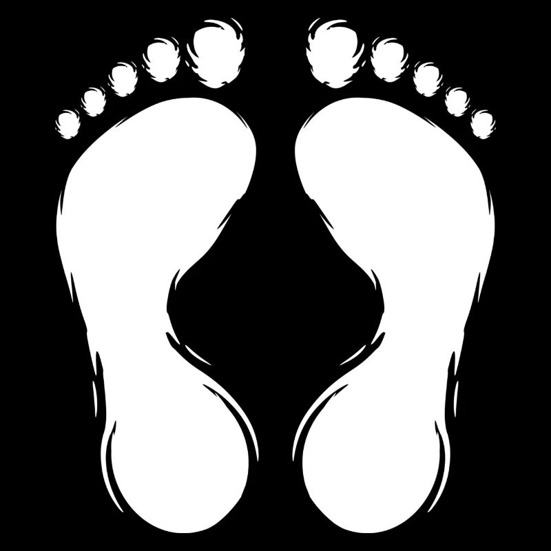 Footprint Footprints Design White