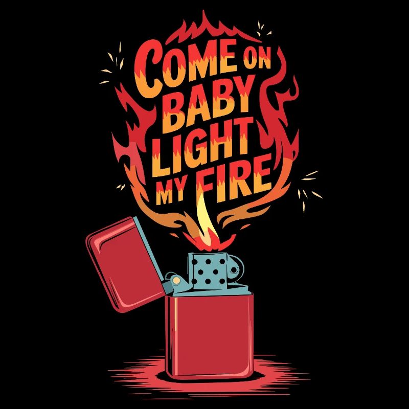 Light My Fire: Lighter with Flames