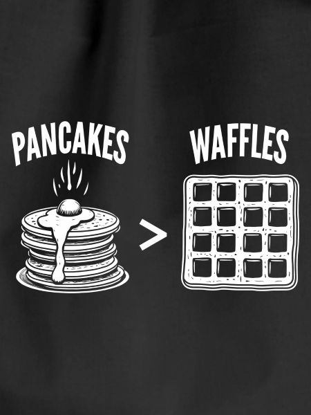 Pancakes over waffles
