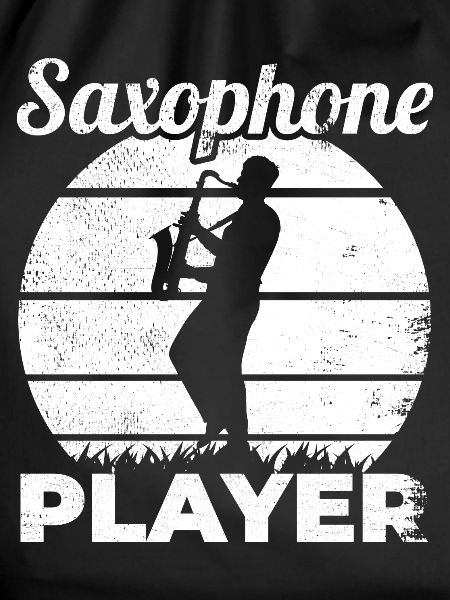 Funny saxophone player