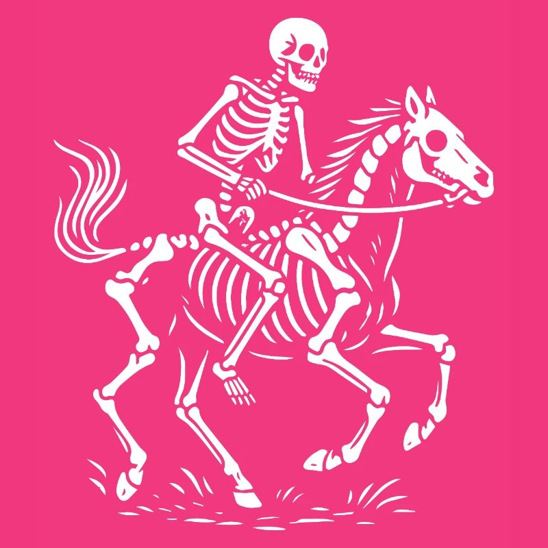 Ätherischer Skelettreiter Illustration