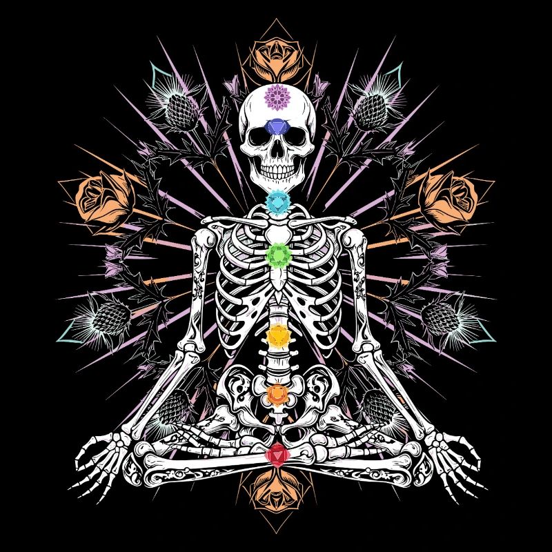 Skeleton Chakra Gothic Meditation