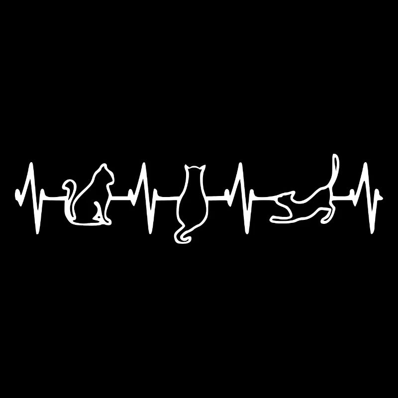 Chat - diagramme de battement de coeur