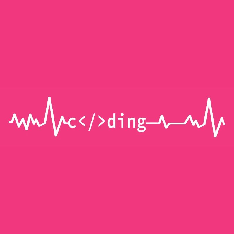 Computer Scientist Programmer Coding Heartbeat