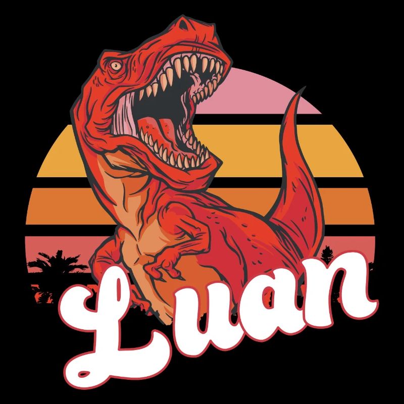 LUAN - Beau prénom de garçon avec T-REX Dino