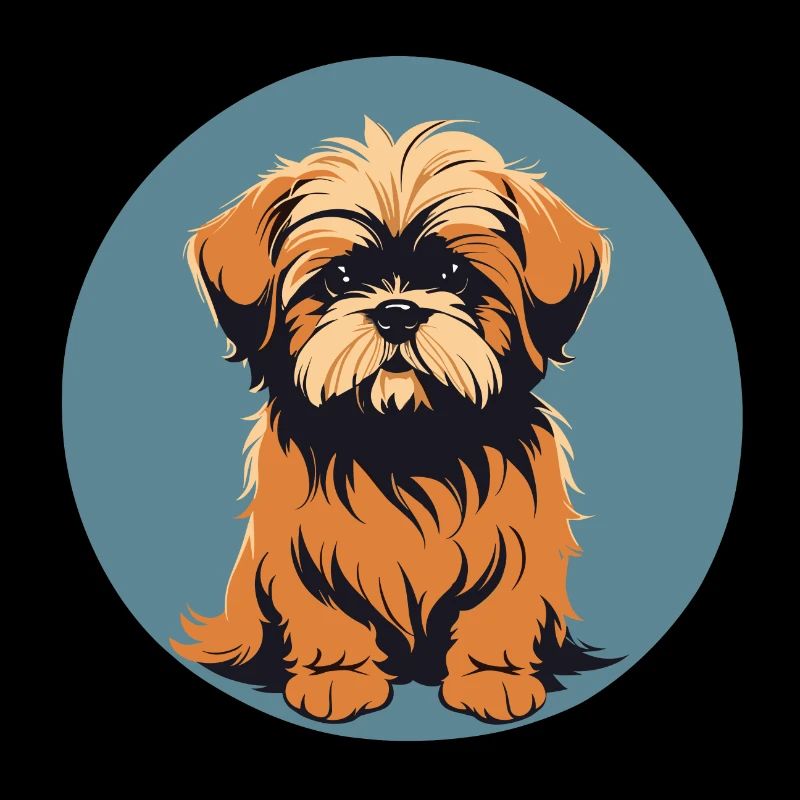 Lhassa apso Dog Portrait Image