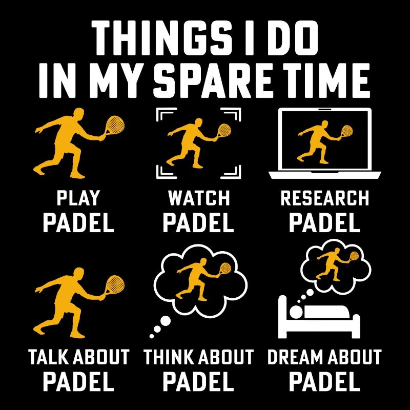 Dinge, die ich in meiner Freizeit mache Padel spielen