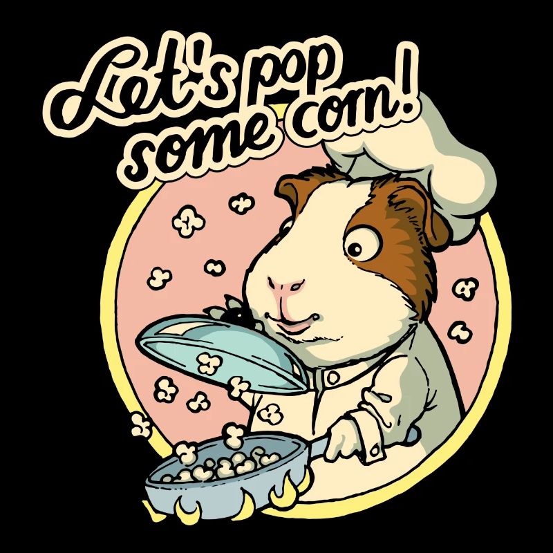 Cobaye pop-corn cuisinier