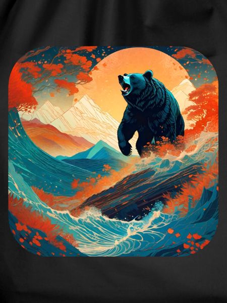Stolzer Bär im Retro Style