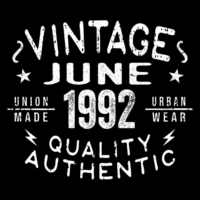 1992 Juni 1992 Jahrestag Juni 1992 Juni Geburtstag