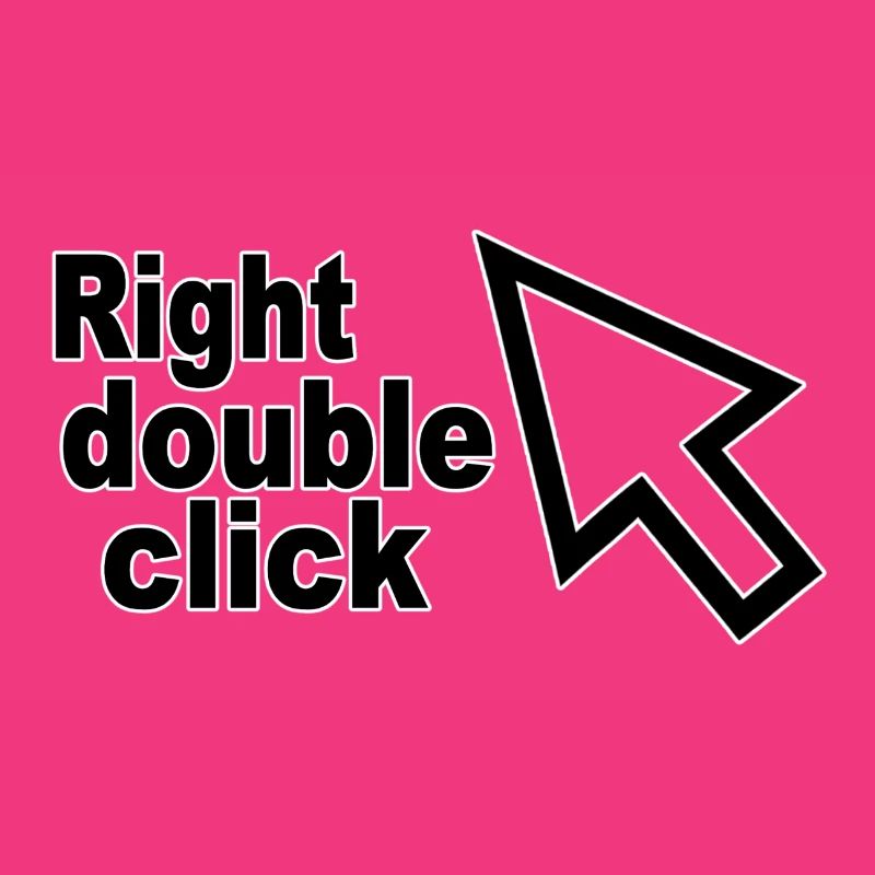 RIGHT DOUBLE CLICK cursor © (design protégé)