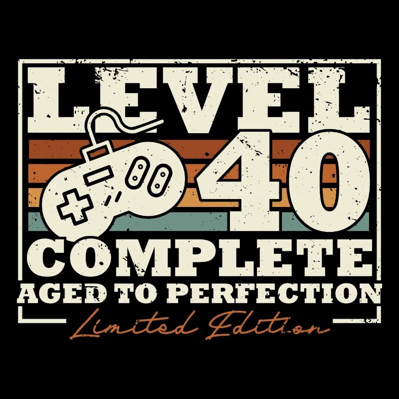 40th Birthday Level 40 Complete 40 Years Gift