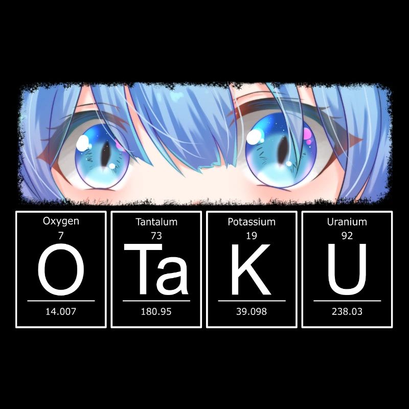 Otaku Anime Augen Chemisches Element