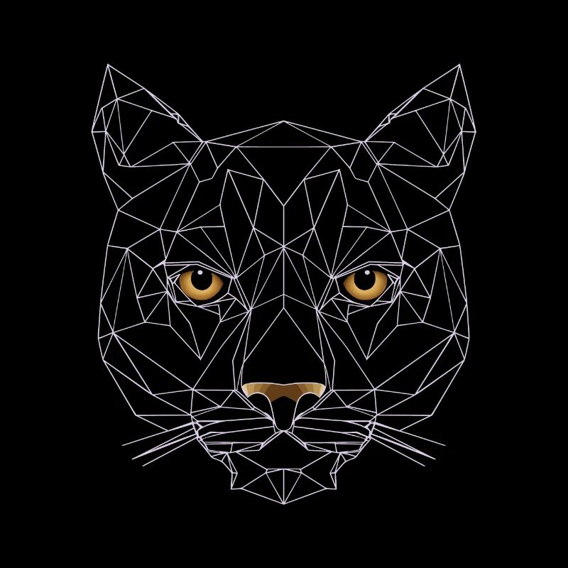 Illustration de chat polygonal