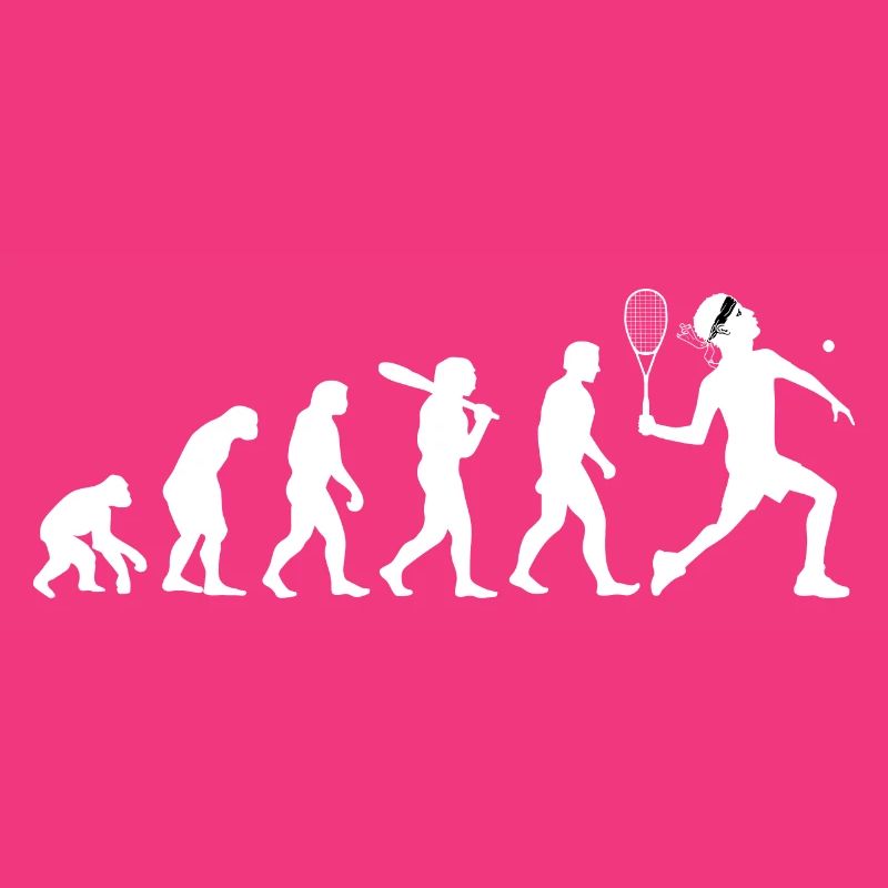 Corse Joueur De Squash Evolution