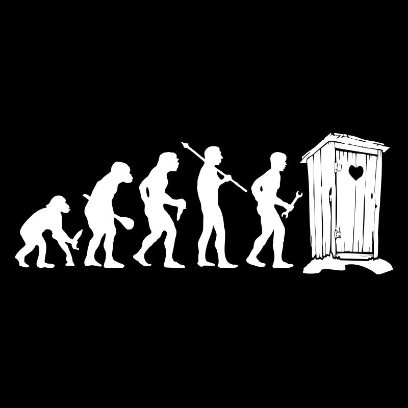 Evolution toilet humor