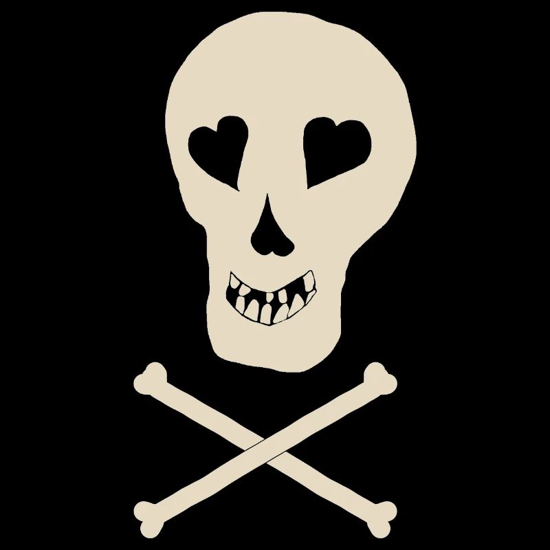 Skull with bones