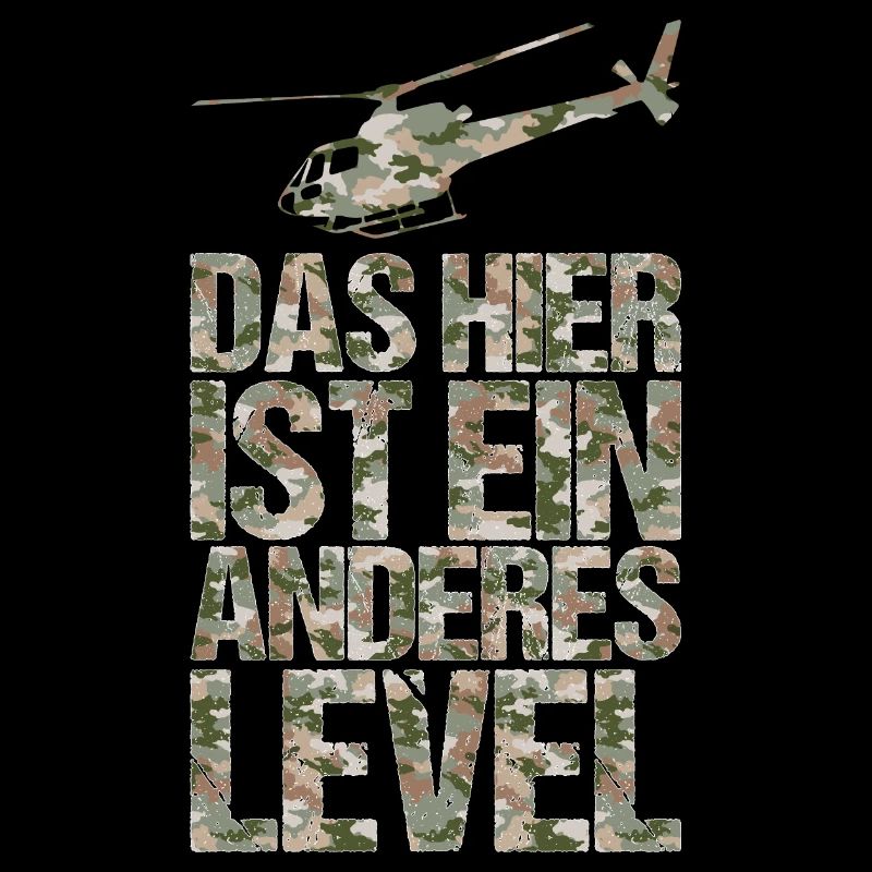 Hubschrauber Dschungel survival Spruch Geschenk