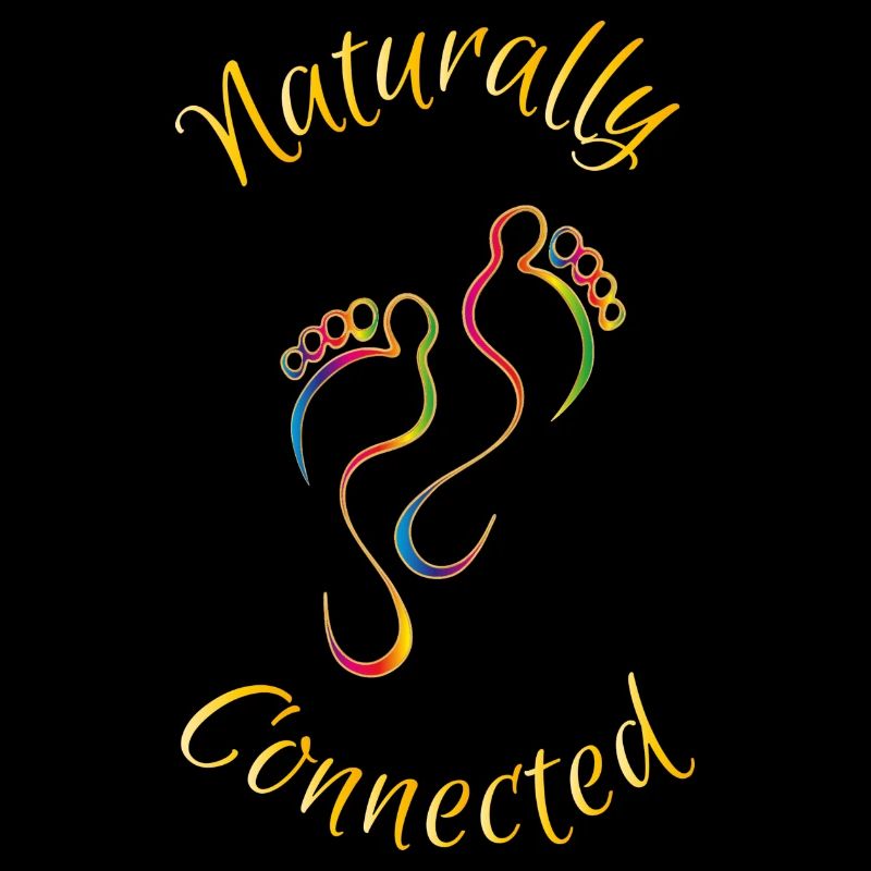 Naturally Connected Rainbow Feet