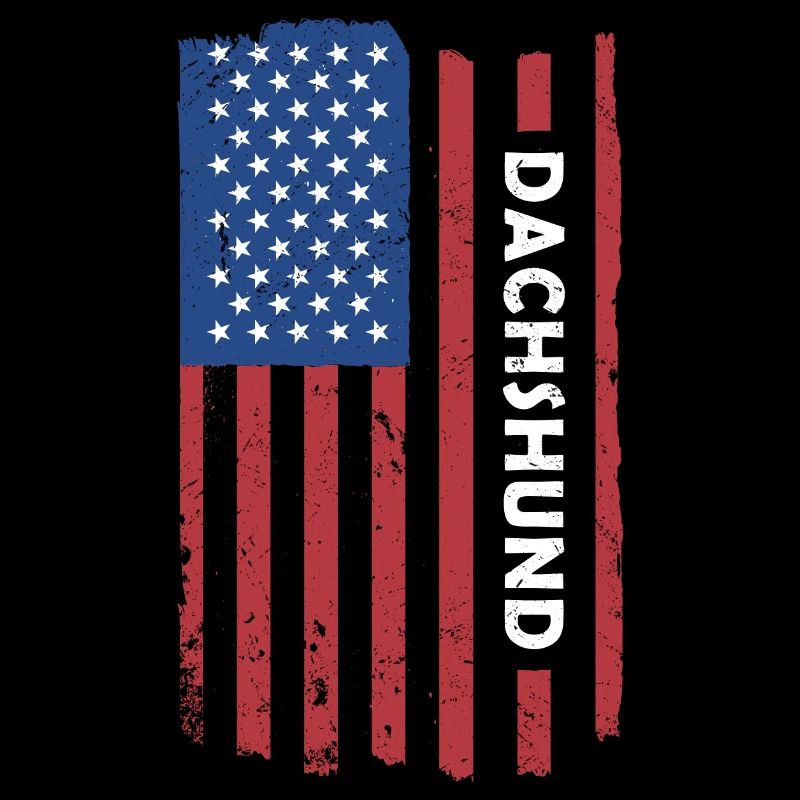 Dachshund Us Flag