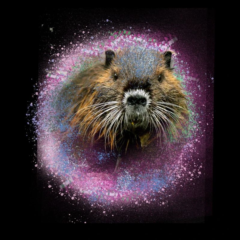 nutria,biber,tier,graffiti,pink,malerei