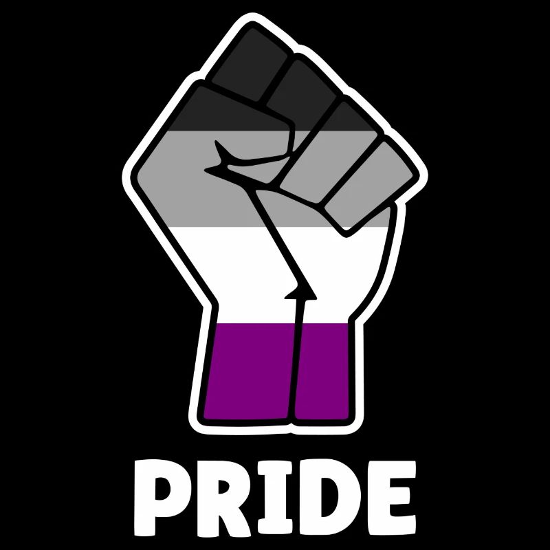 Pride Asexual Pride Fist Design for Equality