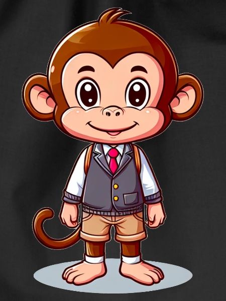 Cute Schoolboy Monkey