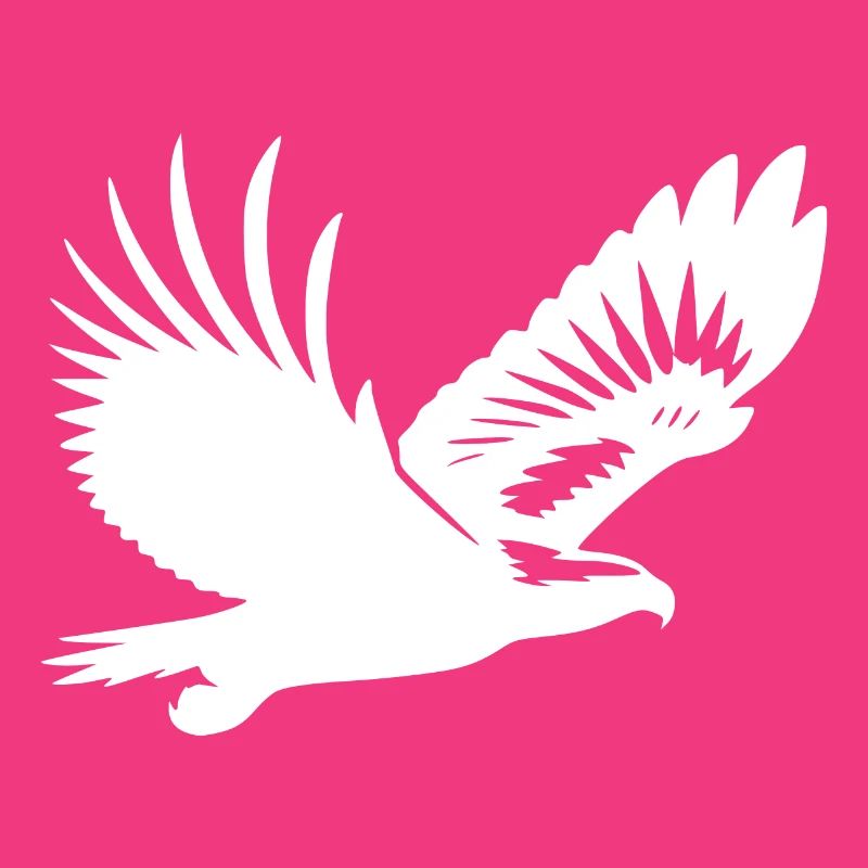 Elegant eagle on broad wings in the wind
