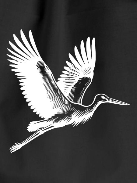 Elegant Flying Stork