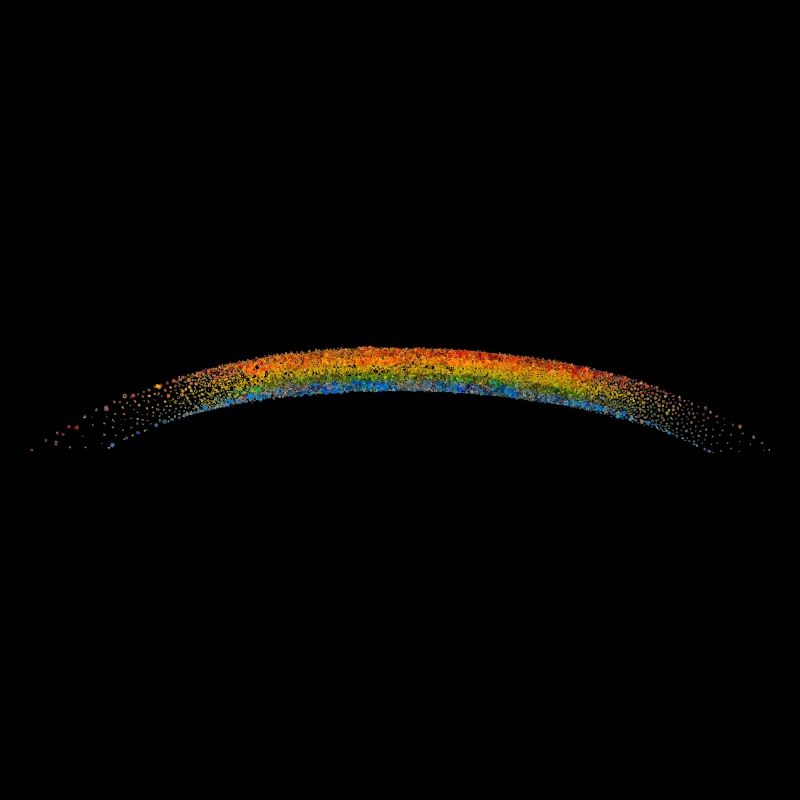 glittering rainbow