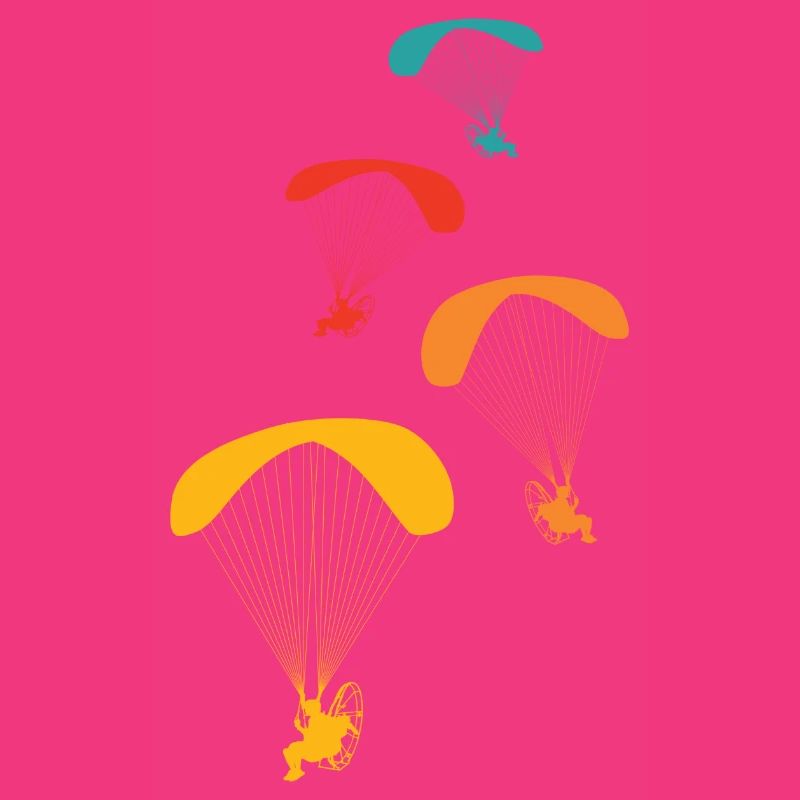 Vintage Paramotor Pilot Retro Paramotoring PPG