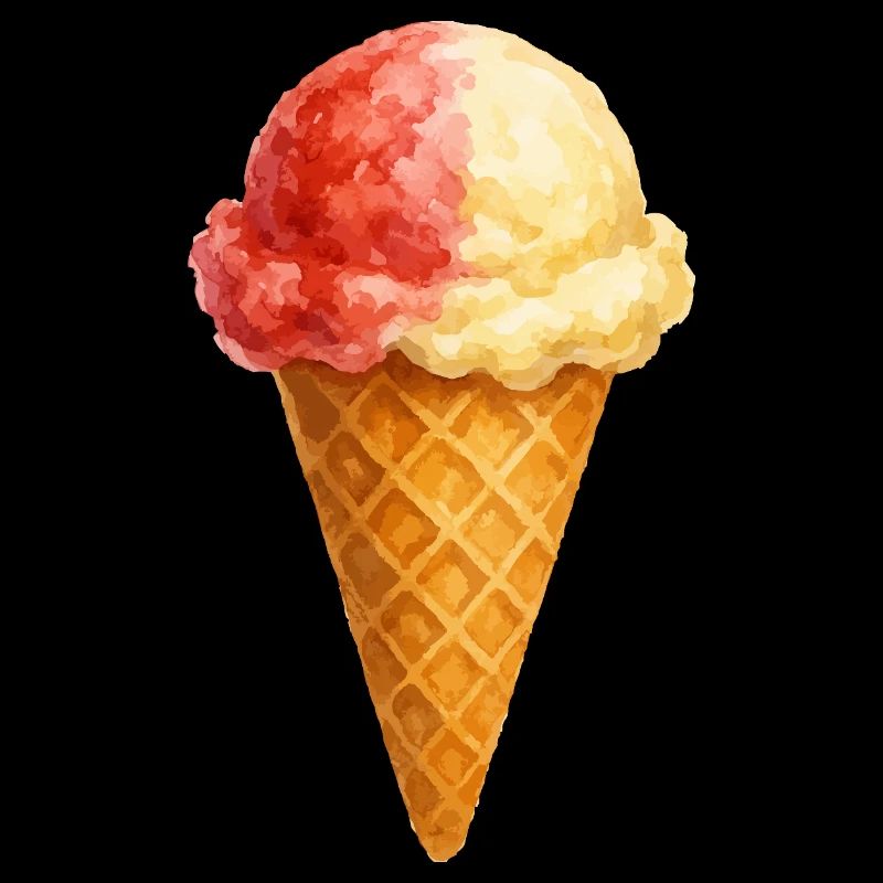 eis erdbeer vanille