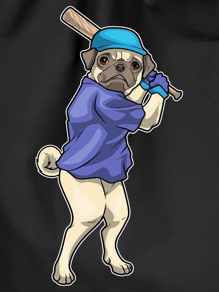 Pug Baseball Baseball Bat