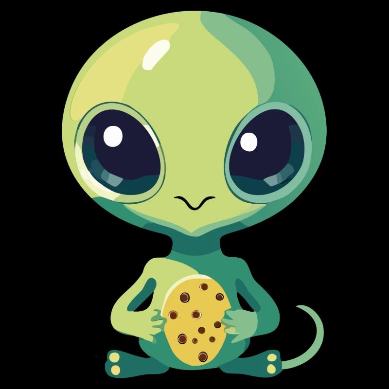 Alien mit Keks