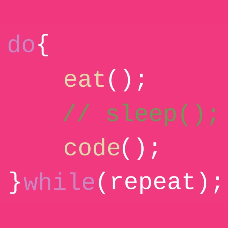 Eat Sleep Code Repeat - Code Design