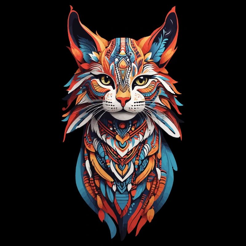 Boho Wildkatzen Spirit Design