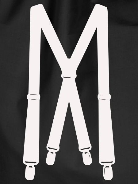 White suspenders illustration