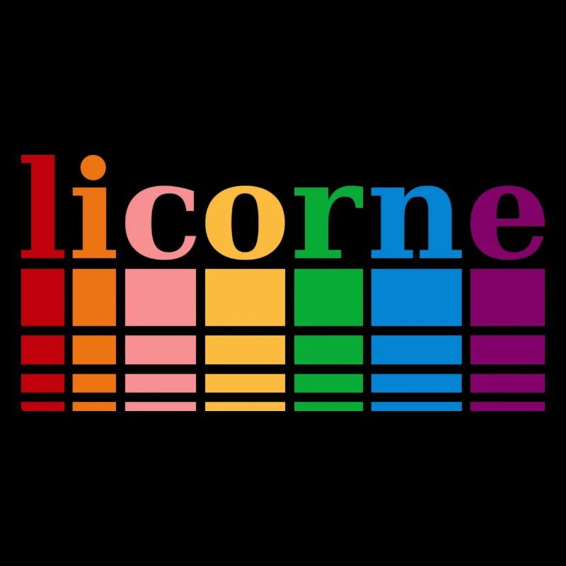 Einhorn Regenbogenfarben