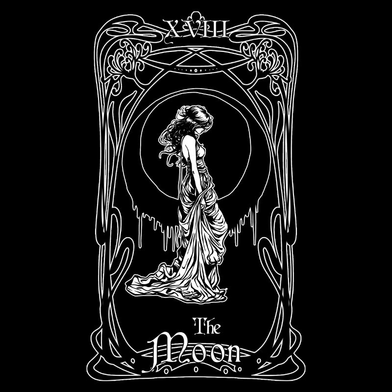 The Moon tarot card