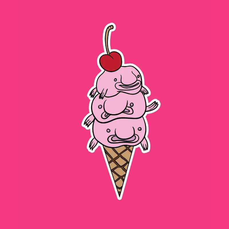 Cuillère à crème glacée Blobfish poisson glacé