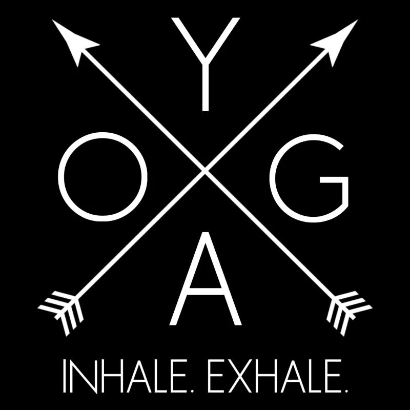 YOGA Inhale. Exhale. white