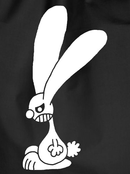 Grumpy White Rabbit