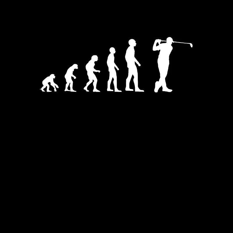 Golf Evolution des Menschen Golfer