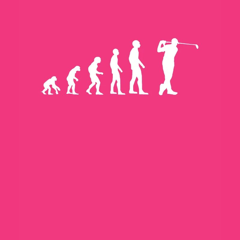 Golf Evolution of Man Golfer