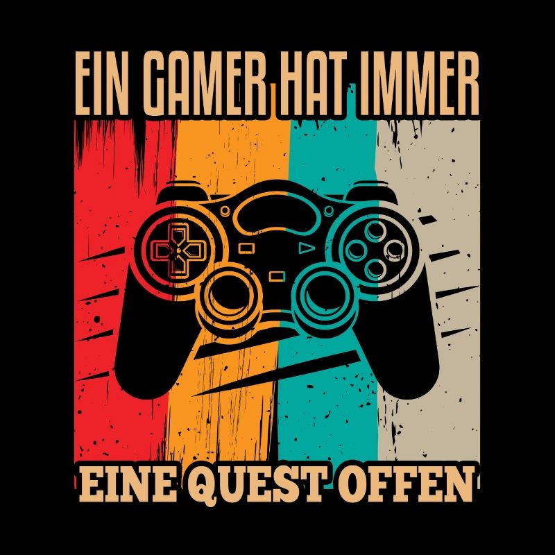 Cooles Gamer Zocker Spruch Design