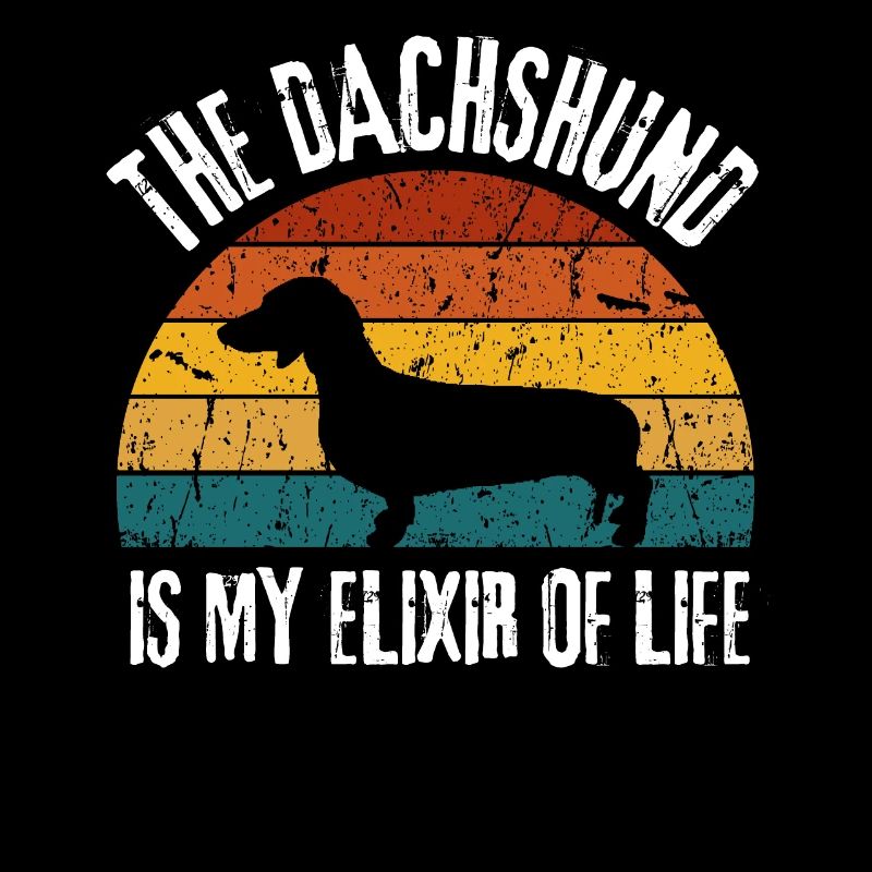 Hundebesitzer Hunde Lustiges Geschenk Retro Dackel